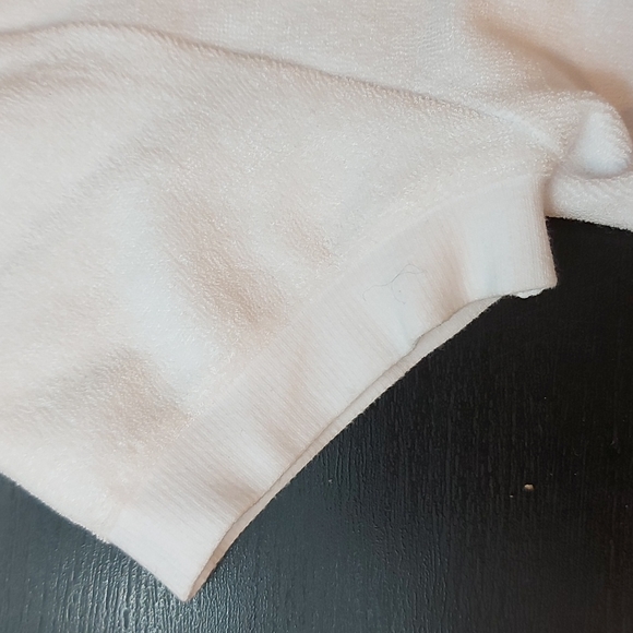 Aritzia TNA Banks Terry Cloth T-Shirt White Size S BNWT - Picture 3 of 3